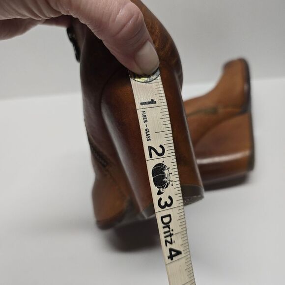 Kork Ease Natalya Wedge Boots In Cognac Brown Leather Women's 7 - Picture 8 of 8